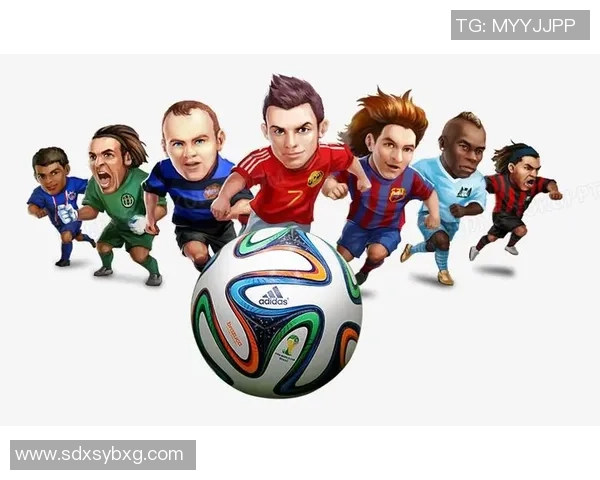 足球球星扭脚瞬间卡通化表现，动感十足的精彩瞬间再现